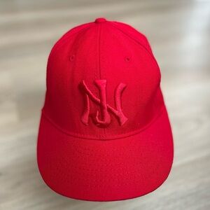 Magic Headwear the Fittie NJ Baseball Cap in Red